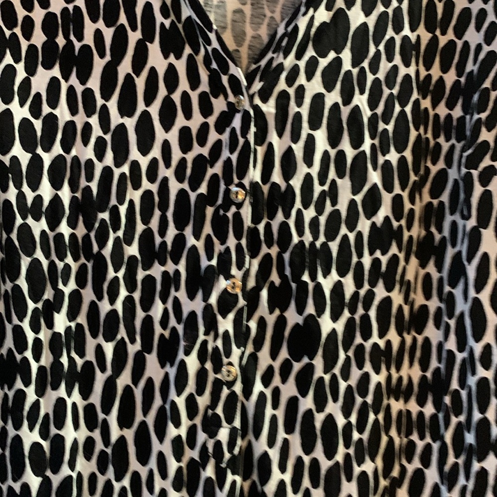 Ann Taylor Printed Tunic Blouse - Size L - Picture 3 of 5